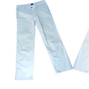 Izod Cream Stretchy Corduroy Preppy Academia Pants Size 4EUC